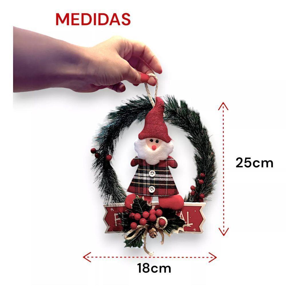 Guirlanda Natalina Com Papai Noel - 2