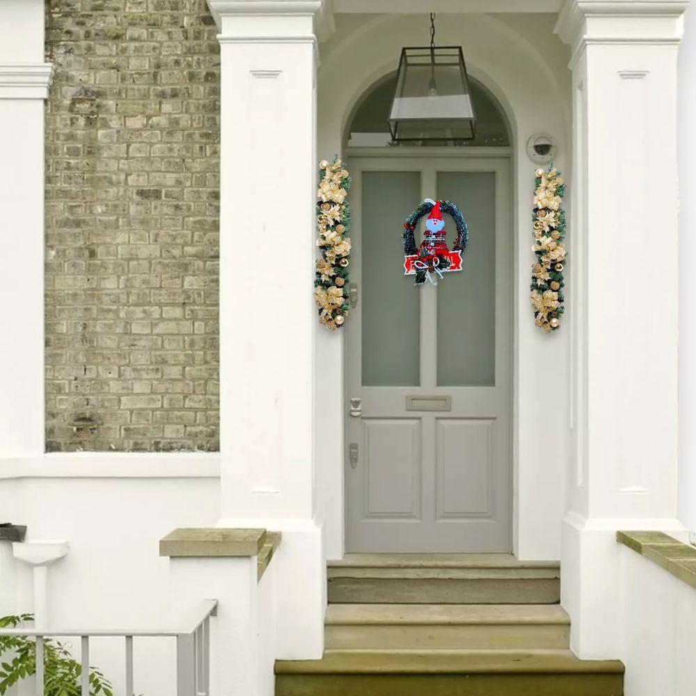 Guirlanda Natalina Com Papai Noel - 3