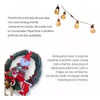 Guirlanda Natalina Com Papai Noel