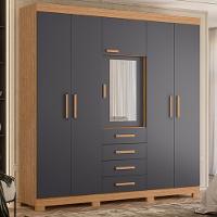 Guarda Roupa 4 Portas Otaviano Freijo Titanium - 1