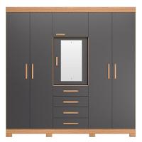 Guarda Roupa 4 Portas Otaviano Freijo Titanium - 2