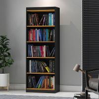 Livreiro Com 5 Nichos Trindade Preto Acetinado Cinamomo - 1