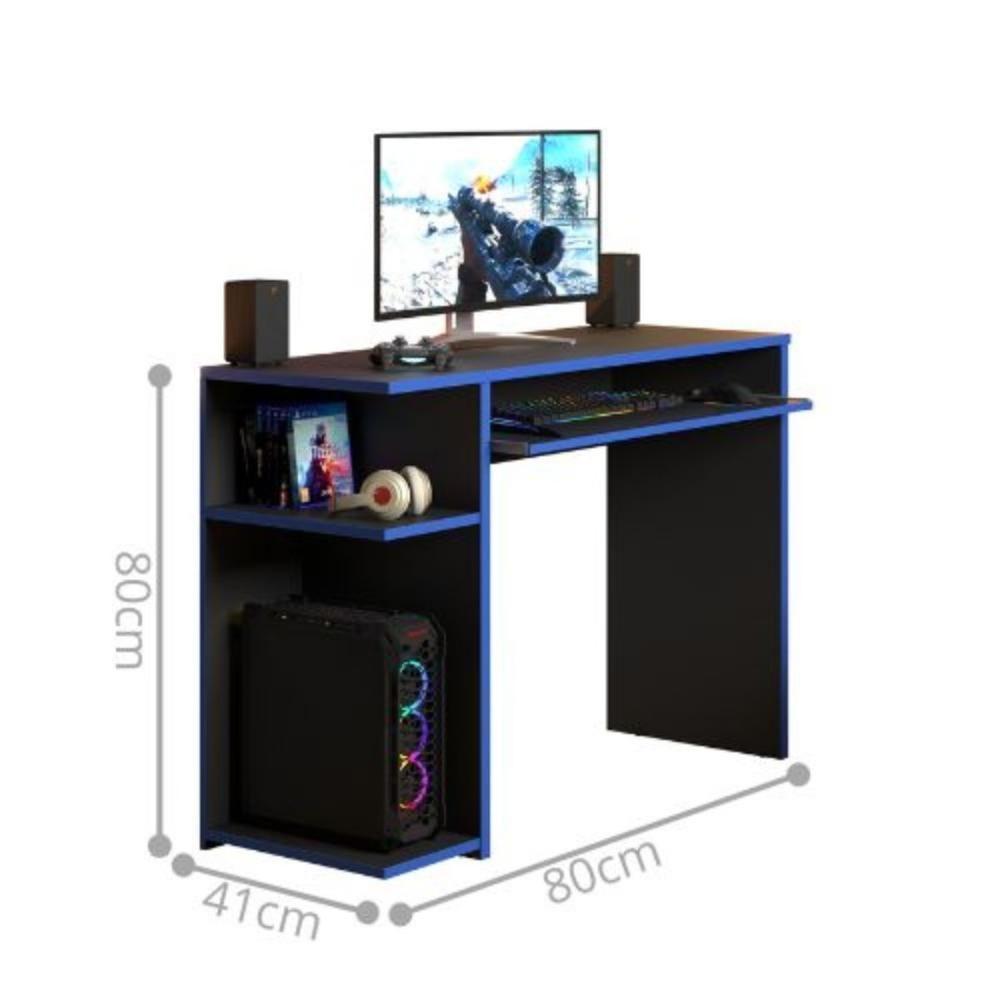 Mesa Computador Gamer Poláris Azul - 3