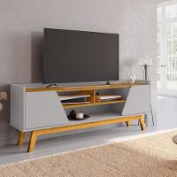 Conjunto Painel E Rack Gardênia Naturalle Off White - 2