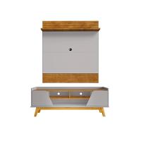 Conjunto Painel E Rack Gardênia Naturalle Off White - 3