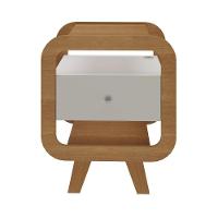 Mesa De Apoio Lyon Com Entrada Usb Cinamomo-off White - 2