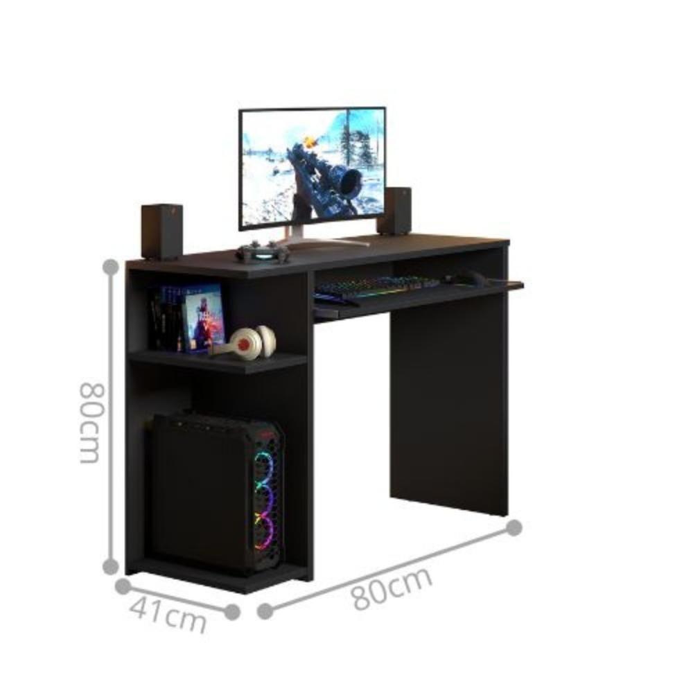 Mesa Computador Gamer Poláris Preta - 3