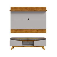 Conjunto Painel E Rack Ymir Naturalle Off White - 1