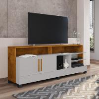 Conjunto Painel E Rack Sunnydale Naturalle Off White - 2