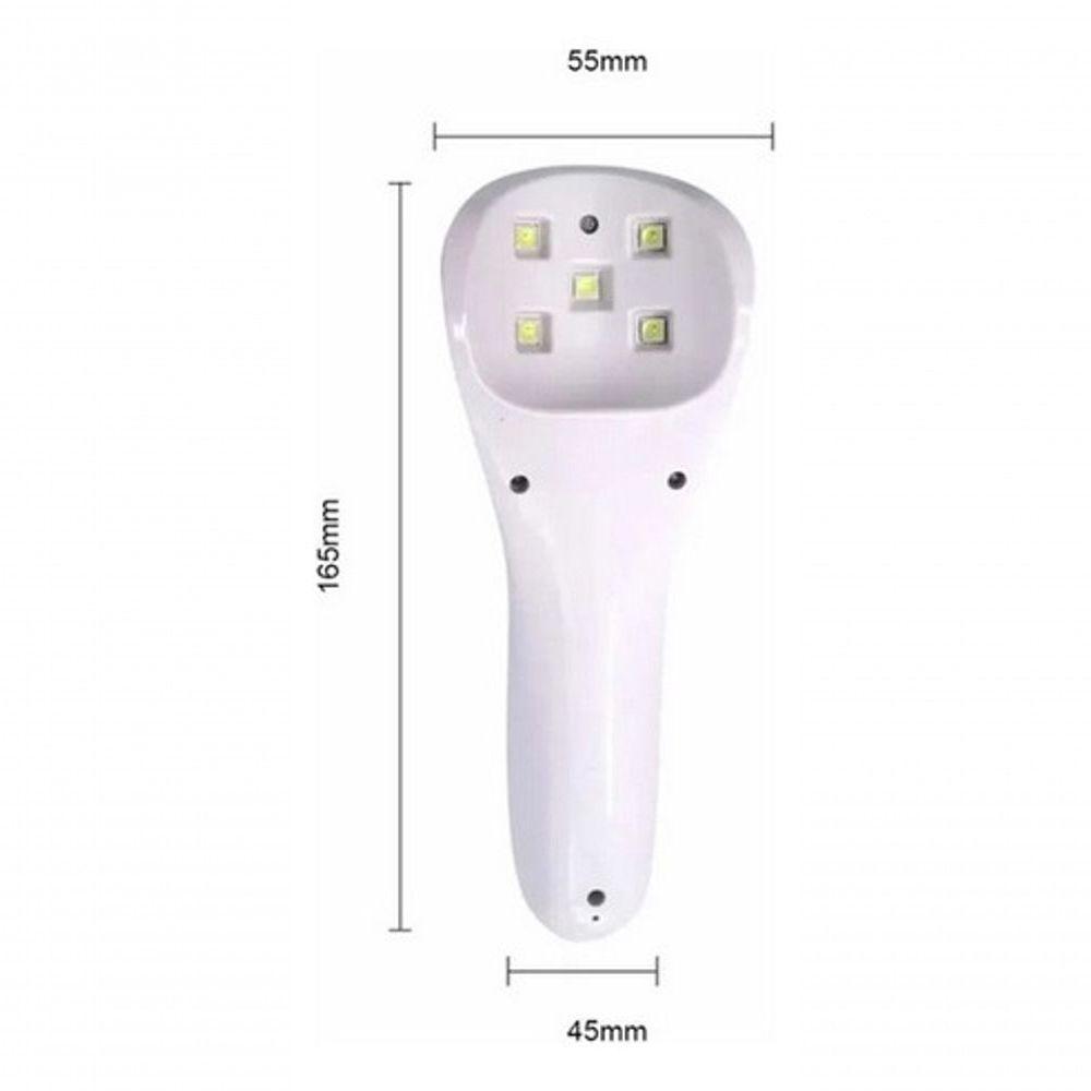 Mini Cabine Lanterna Portátil 5 Led Uv Secagem Gel Sem Fioq5 - 1