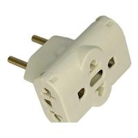 Adaptador T Inverso 3 Saídas 10a 20a Tomada Novo Padrão - 1