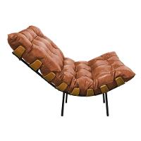 Kit 02 Poltronas Costela Corano Base de Metal D´rossi Nozes - 2