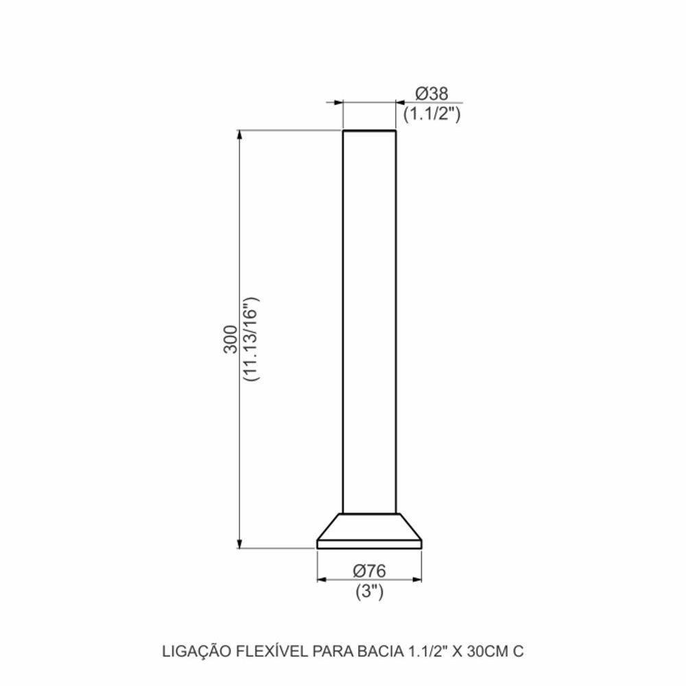 Ligação Bacia 1.1/2x30cm - 2