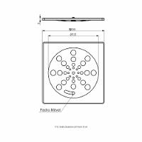 Grelha Quadrada Fecho 15cm - 2