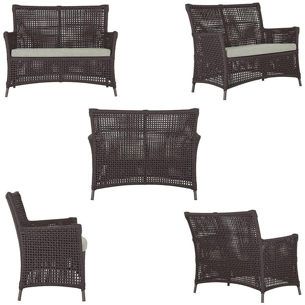 2 Sofás Área Externa Igapó Alumínio Marrom Corda Náutica E3 Marrom - 10