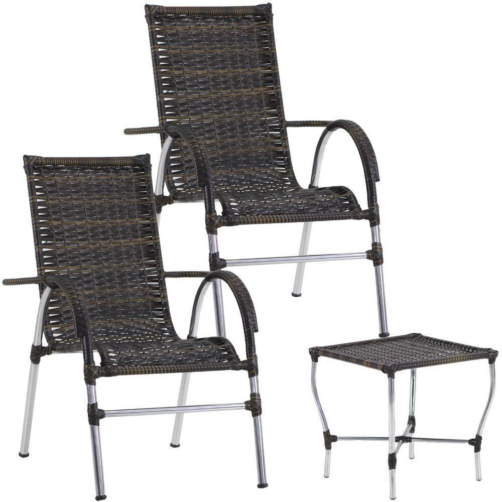 Conjunto De Cadeiras E Mesa De Centro Área Trama Original Pedra Ferro - 1