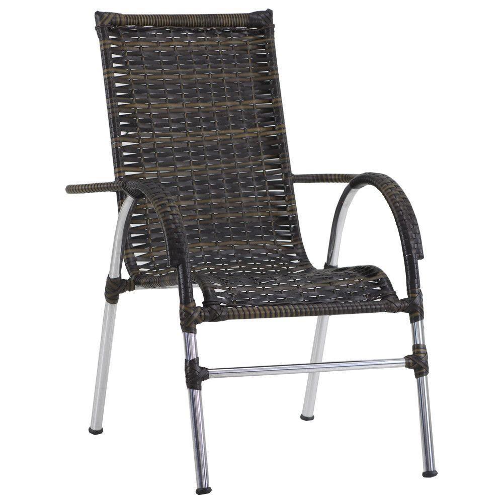 Conjunto De Cadeiras E Mesa De Centro Área Trama Original Pedra Ferro - 4