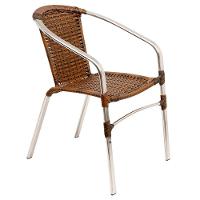 Jogo Turin 4 Cadeiras E Mesa Em Alumínio Trama Original Argila