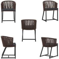 Mesa Com 4 Cadeiras E Noronha Estofado 11 Trama Original Marrom - 5