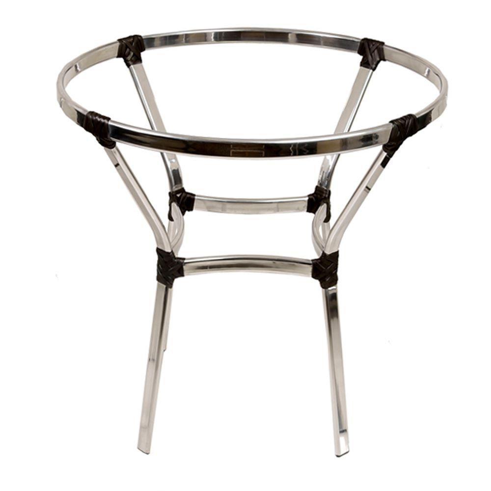 Jogo Turin 4 Cadeiras E Mesa Em Alumínio Trama Original Preto - 6