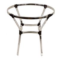 Jogo Turin 4 Cadeiras E Mesa Em Alumínio Trama Original Preto - 6