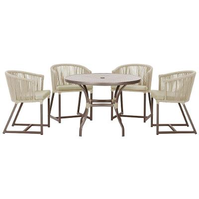 Mesa Com 4 Cadeiras E Noronha Estofado 7 Trama Original Rami