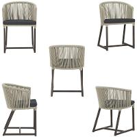 Mesa Com 6 Cadeiras Jantar Noronha Marrom E11 Trama Original Rami - 5