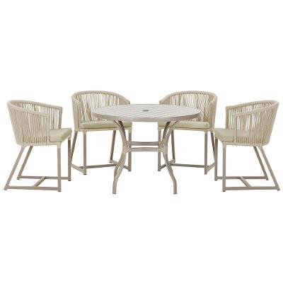 Mesa Com 4 Cadeiras E Noronha Estofado 7 Trama Original Rami