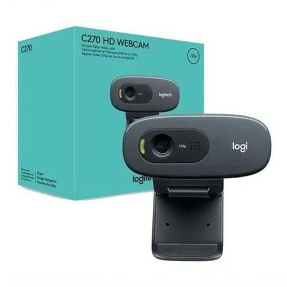 Câmera Webcam Logitech C270 Hd 720p Com Microfone Streamer - 2