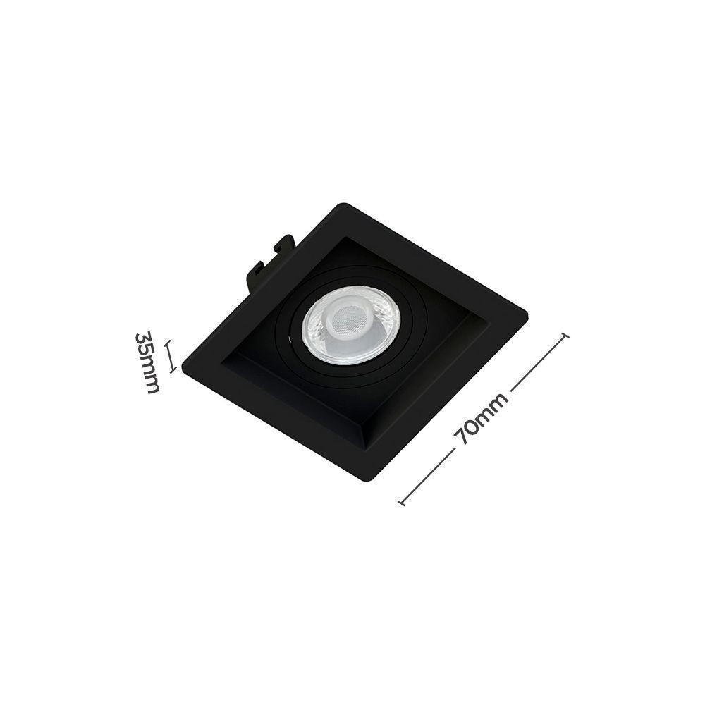 Spot De Embutir Recuado Save Energy Mr11 Gu10 Bivolt Preto - 2