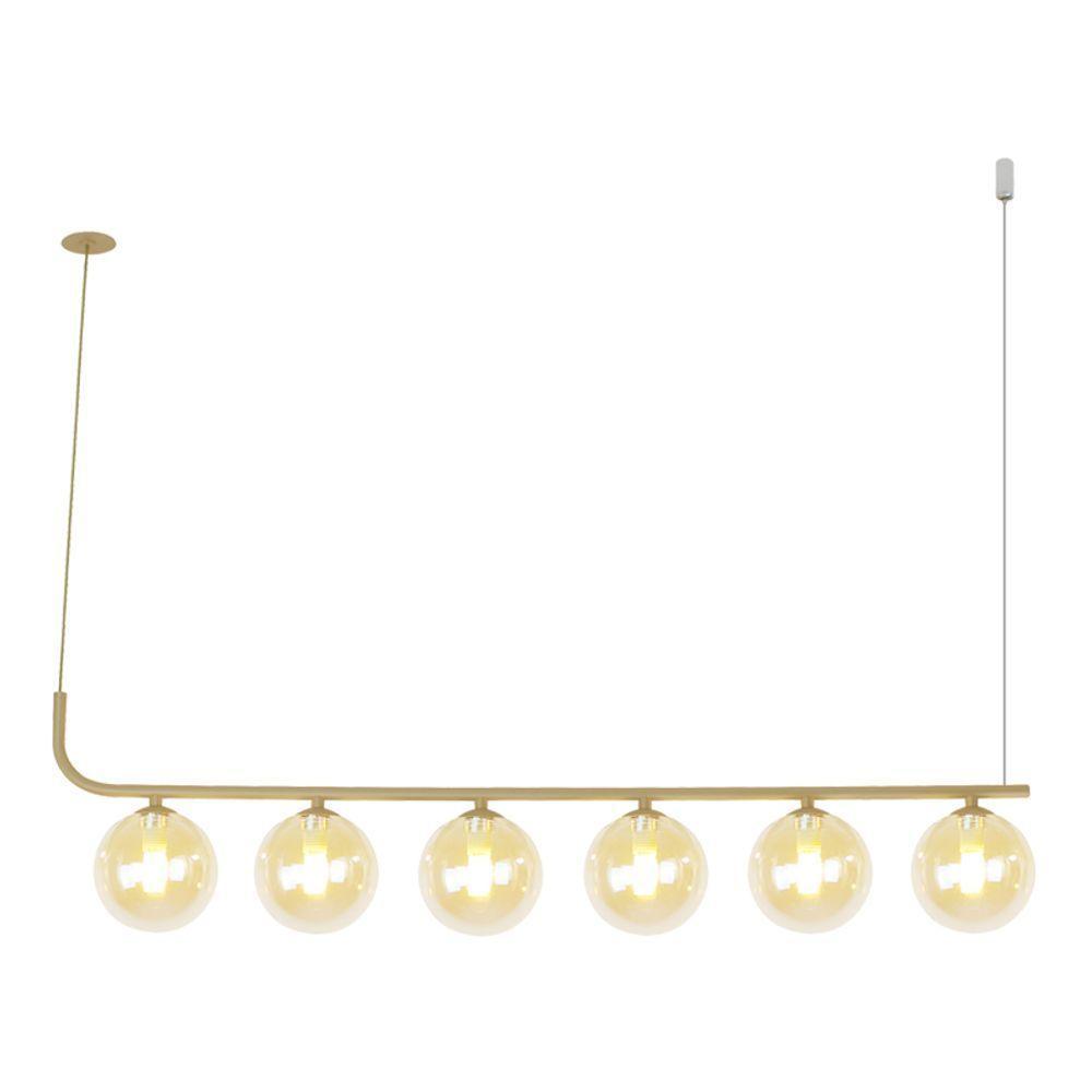Lustre Pendente Quality Orbit Ii 1555 Dourado Champagne G9 Bivolt - 2