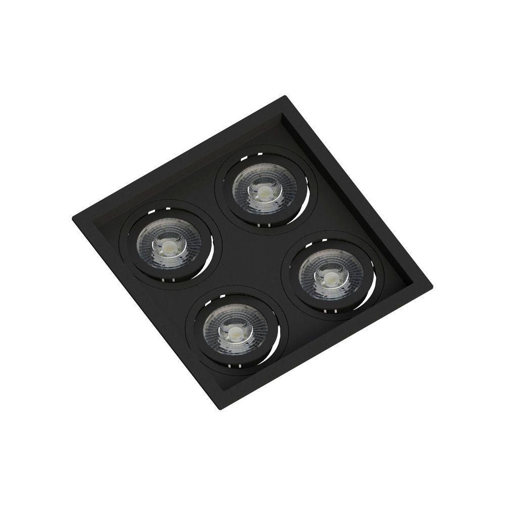 Spot Embutir Recuado Save Energy 4 Lâmpadas Par 20 Bivolt Preto - 1