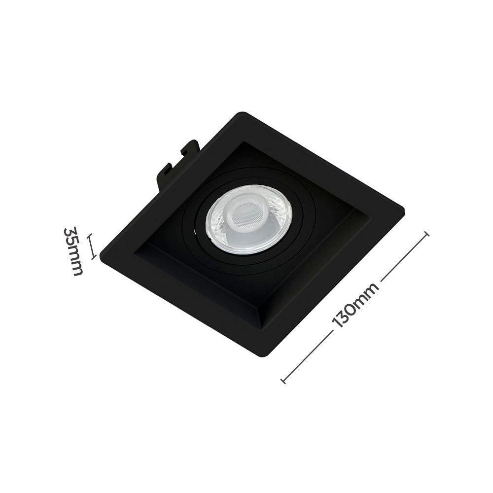 Spot De Embutir Recuado Save Energy Par 20 E27 Bivolt Preto - 2
