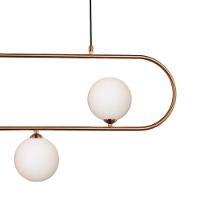 Lustre Pendente Quality Cadre 1329 G9 Bivolt Bronze Branco - 3