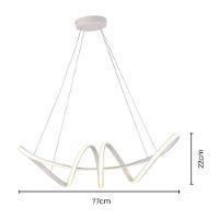 Lustre Pendente Skylight Strip 3020 Led Bivolt Branco - 5