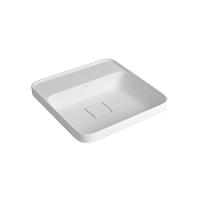 Cuba De Sobrepor Deca Slim 40x40 L.21040.m.17 Quadrada Com Mesa Branca - 1