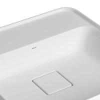 Cuba De Sobrepor Deca Slim 40x40 L.21040.m.17 Quadrada Com Mesa Branca - 2