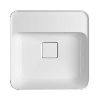 Cuba De Sobrepor Deca Slim 40x40 L.21040.m.17 Quadrada Com Mesa Branca - 3