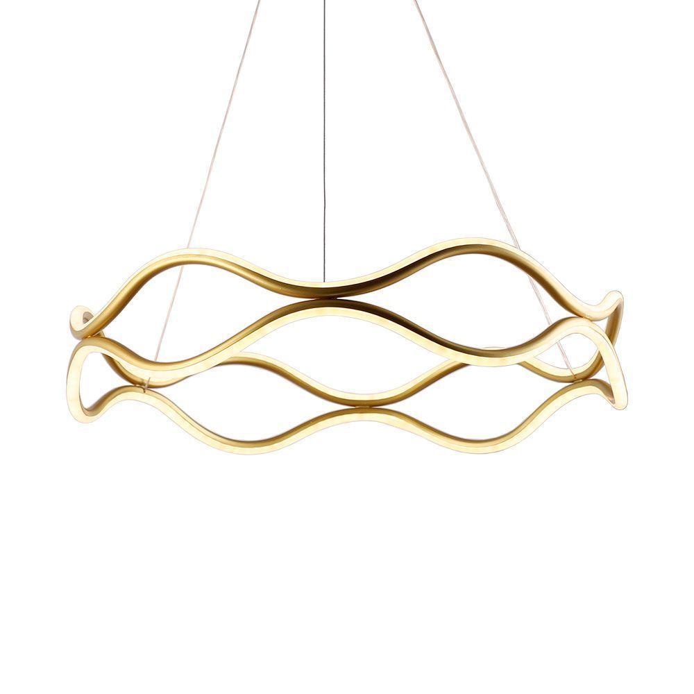 Lustre Pendente Skylight Matre 4009 Led Bivolt Dourado - 1