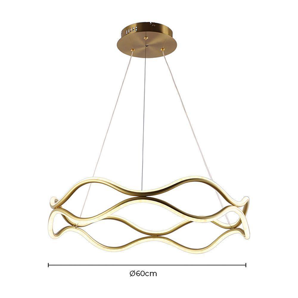 Lustre Pendente Skylight Matre 4009 Led Bivolt Dourado - 4