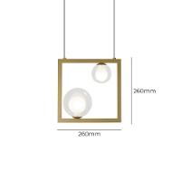 Lustre Pendente Quality Orbit 1533 G9 Bivolt Dourado Transparente - 2