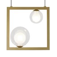 Lustre Pendente Quality Orbit 1533 G9 Bivolt Dourado Transparente