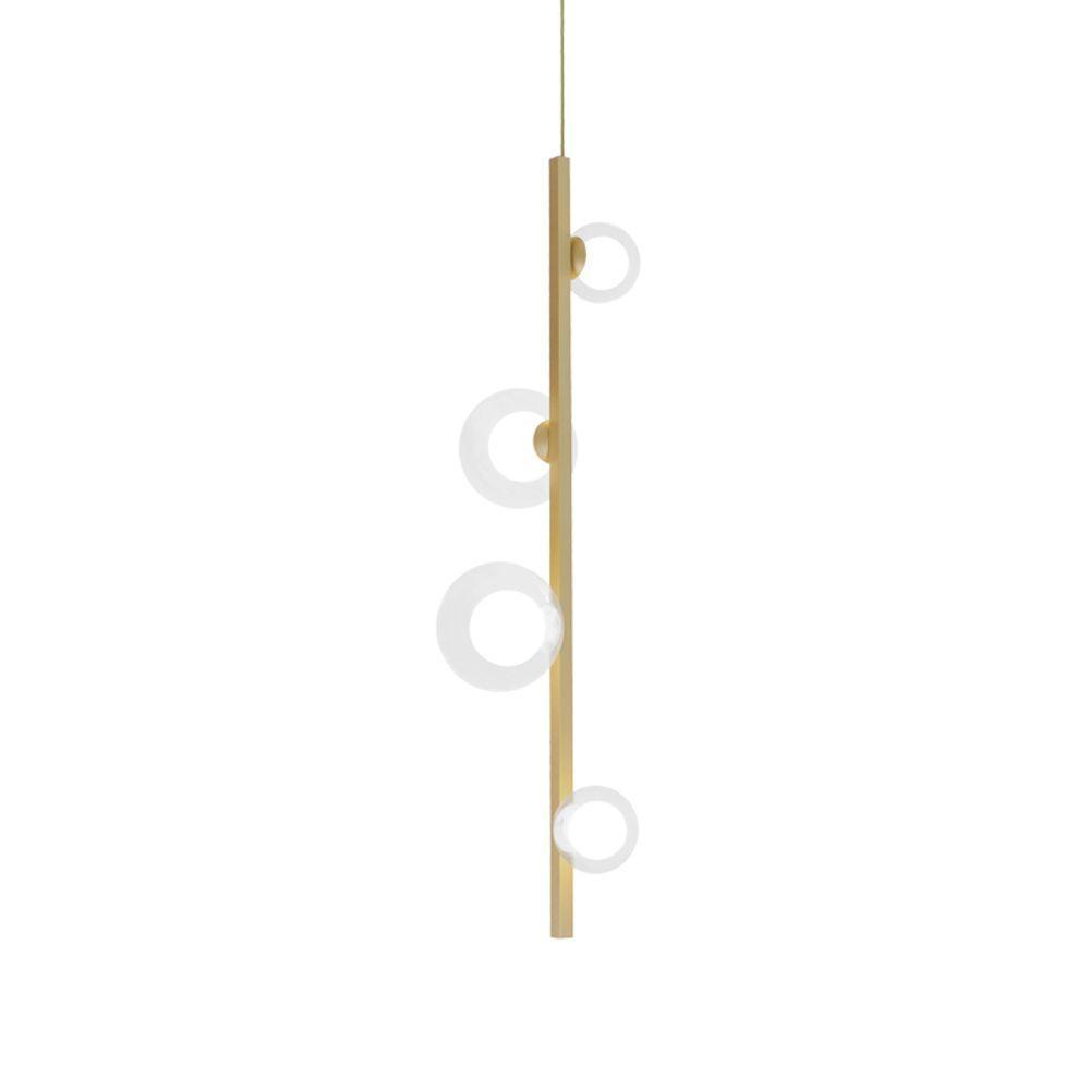 Lustre Pendente Quality Orbit 1530 Dourado Transparente G9 Bivolt - 1