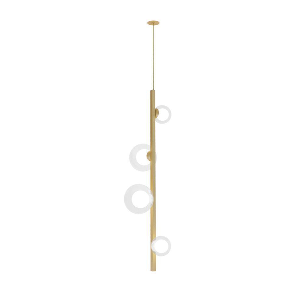 Lustre Pendente Quality Orbit 1530 Dourado Transparente G9 Bivolt - 2