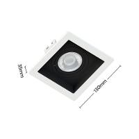 Spot De Embutir Recuado Save Energy Par 20 E27 Bivolt Branco-preto - 2