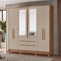 Jogo Roupeiro E Comoda Florence Carvalho Fendi - 1