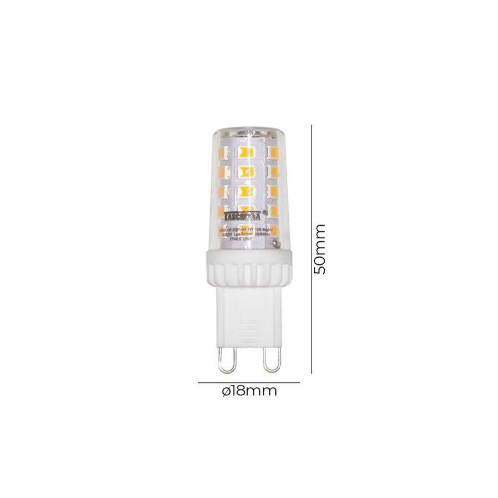 Lâmpada Led Taschibra Halopin Espiga 3w G9 Bivolt 2200k Luz Amarela - 3