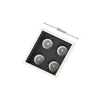 Spot Embutir Recuado Save Energy 4 Lâmpadas Branco-preto - 2