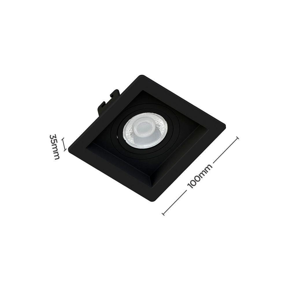 Spot De Embutir Recuado Save Energy Mr16 Gu10 Bivolt Preto - 2