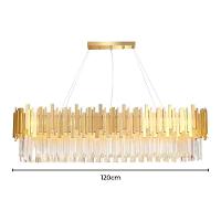 Lustre Pendente Skylight Fancy 3013-1l Dourado G9 Bivolt Dourado-transparente - 2